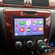 Corfhy Android 15 Car Stereo for Chevrolet Impala 2006-2013 8 inch IPS Touch Screen Car Radio Fit for Wireless Carplay/Android Auto,GPS, WiFi, Bluetooth, FM, 2+32G
