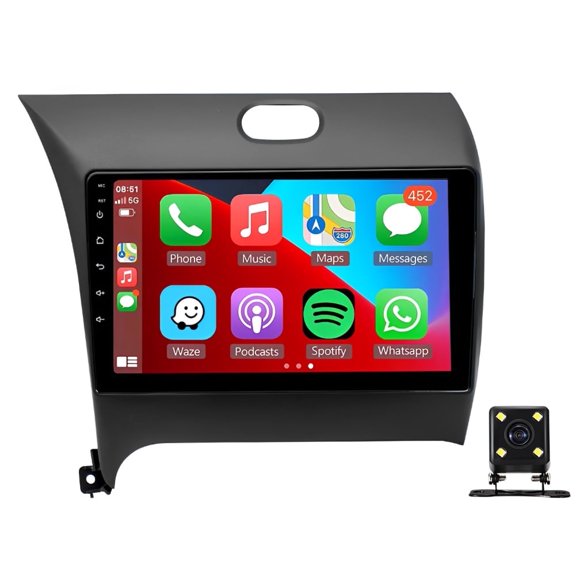 Corfhy Android Radio for KIA Cerato K3 Forte 2013-2018 with Wireless Carplay Android Auto, 9 inch Touch Screen Car Stereo, Bluetooth GPS, WiFi, SWC,2+32G