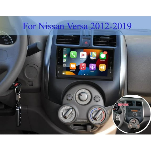 Molaner Android Radio for Nissan Versa 2012-2019 7 inch Android 15 Fit for Wireless Carplay & Android Auto with DSP WiFi GPS Navigation Bluetooth SWC, 2+32G