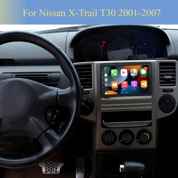 Corfhy Car Radio Stereo Fit for Nissan X-Trail T30 2001-2007, 7" Touch Screen Android 15 Fit for Wireless/Wired Carplay Android Auto GPS Navigation Bluetooth Head Unit, 2+32G