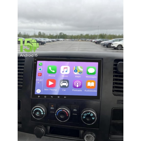 Molaner Car Radio Stereo for GMC Sierra 1500 2008-2013 8 inch Touch Screen Car Stereo Fit for Wireless CarPlay Andriod Auto, Bluetooth, GPS, HiFi, SWC, WiFi,2+32G