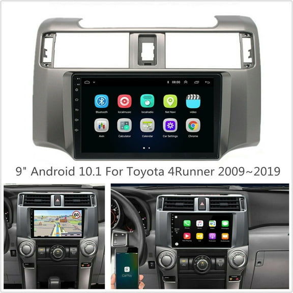 Molaner Car Radio for Toyota 4Runner 2009-2019, 9 inch Touchscreen with Wireless Carplay&Android auto Android 13 Car Stereo Bluetooth/GPS/WiFi/Camera Head,2+32G