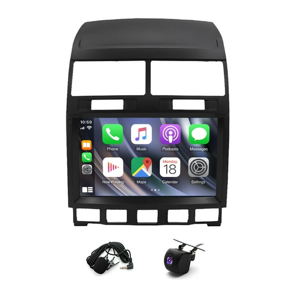 Molaner Car Radio for Volkswagen Touareg 2003-2010, Android Car Stereo GPS Navigation 9 inch Touch Screen Bluetooth WiFi Mirror Link FM Carplay FM/RDS Radio Receiver,2+32G