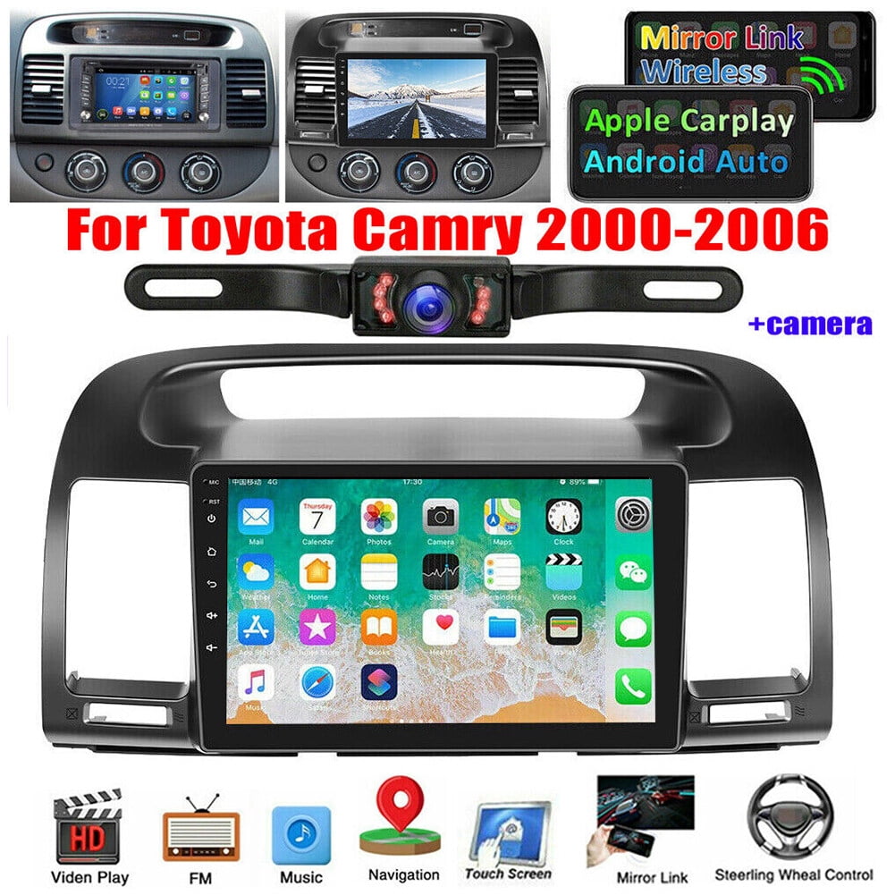 Android 13 Car Stereo For 2000-2006 Toyota Camry - 9" Touchscreen, Wireless CarPlay, Backup Camera & GPS | Plug & Play