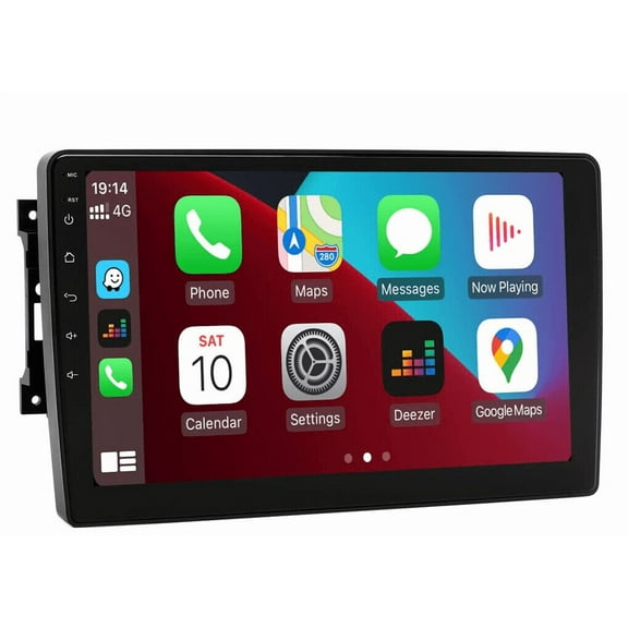 Molaner Car Stereo for Jeep Wrangler 2007-2016, Patriot, Liberty, Commander, Compass 2008-2014, 10 inch Android 14 Touch Screen Carplay Radio with WiFi GPS AM FM CarPlay Android Auto, 2+32G