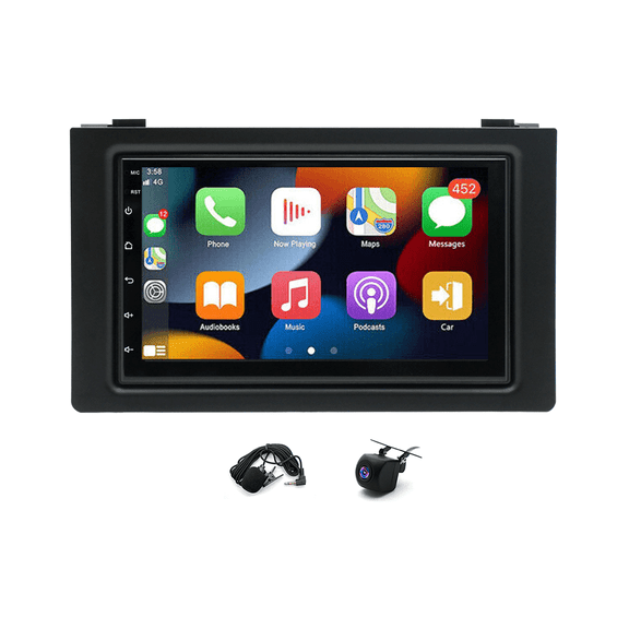 Molaner Car Stereo for SAAB 9-3 93 2007-2011, 7" Touchscreen 2+32 G with Wireless Carplay Android Auto w/WiFi GPS Bluetooth AHD Backup Camera Mic,SWC/AV in/FM/AM Radio Receiver