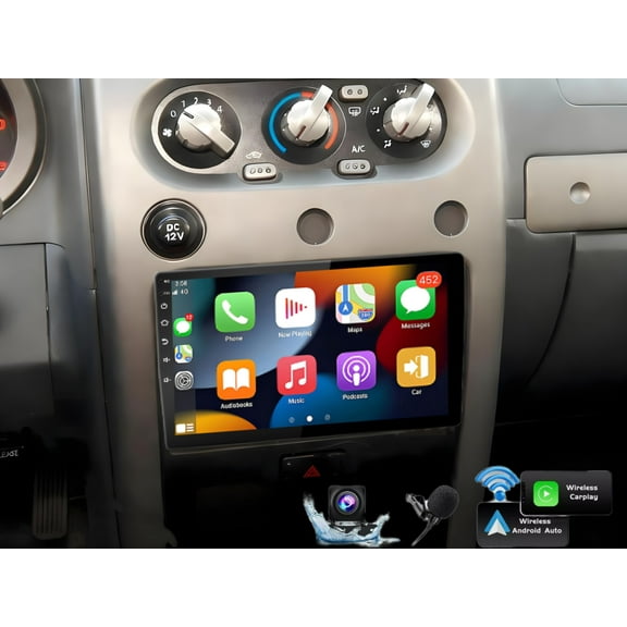 Molaner Car Stereo for Nissan Frontier 2001-2004 9 inch Touch Screen Car Receiver Fit for CarPlay Android Auto Bluetooth FM SWC Mirror Link, 4+64G