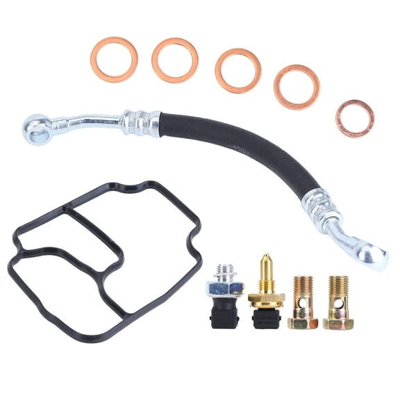 Molaner Engine Oil Filter Housing Gasket Kit Compatible with BMW E46 E39 E53 E85 325Ci 530i X5 Z3 Replaces 11361705532, 11421719855 12618611273, 32416852469, 13621433076