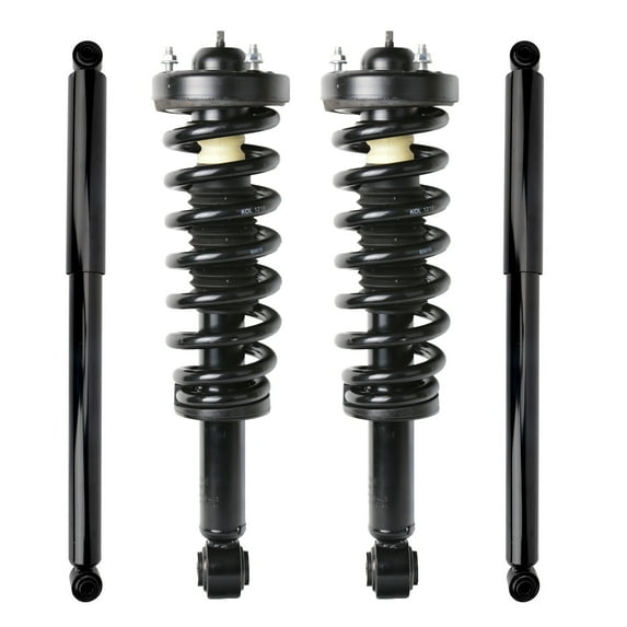 Molaner Front Pair Struts with Coil Springs and Rear Shock Absorbers Compatible for Ford F-150 2009-2013 Replaces 171141, 349108