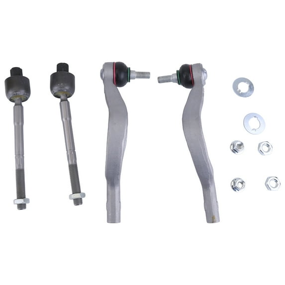 Molaner Inner Outer Left & Right Tie Rod End Set for Maserati Ghibli 2014-2016, for Maserati Quattroporte 2014-2016, Replace 673000005,673000006