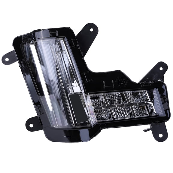 Corfhy LED Fog Light Turn Signal Light Assembly w/o Collision Brake Compatible for Cadillac Escalade 2015-2020 Replace GM2531138 Daytime Running Light DRL Right Passenger Side