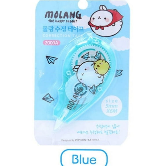 Molang Correction Tape white 5mm Bunny Kawaii Stationery