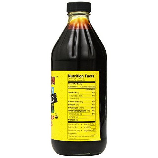 Molasses, Blackstrap, Unsulfured, Organic, 15 oz.
