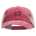 thumbnail image 1 of Molcajete Embroidered Washed Trucker Cap - Wine Tan OSFM, 1 of 5