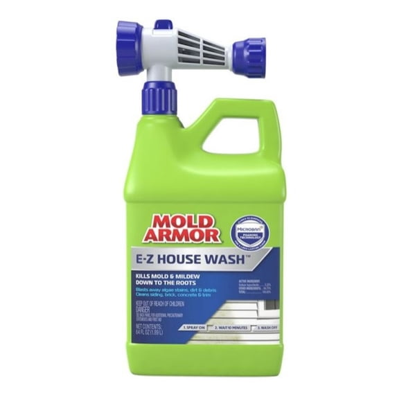 Mold Armor FG511M E-Z House Wash Cleaner Hose End for Brick, Concrete, Trim & Siding Cleaner, 64 oz.