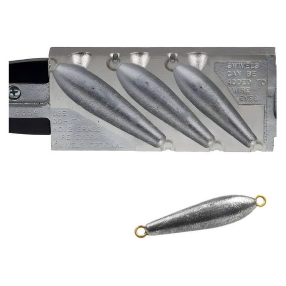 Do It Mold In-Line Trolling Sinkers - 3, 4, 5oz - INT-345B - Lead Fishing Weights for Saltwater & Freshwater - Requires Insert #2 Do It Mold In-Line Trolling Sinker Sz 3, 4, 5 oz Grey