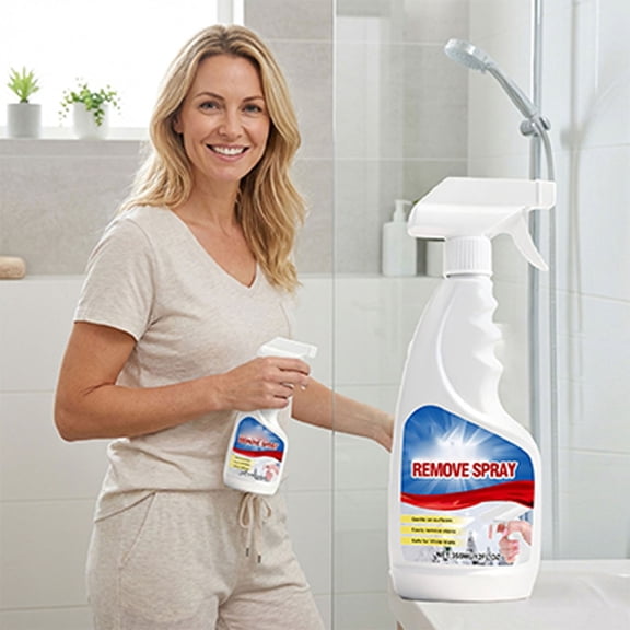 Mold & Mildew Remover Spray, Powerful Bathroom Cleaner for Tile, Grout, Shower, Instantly Removes Stains & Odors, Safe for Multiple Surfaces