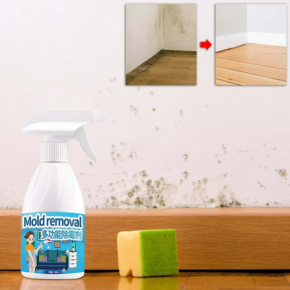 Mold & Mildew Remover Spray for Walls, Multi-Surface Bathroom & Kitchen Cleaner – Eliminates Black Mold, Limescale & Stains, Prevents Regrowth – 350ml Fast-Acting Formula