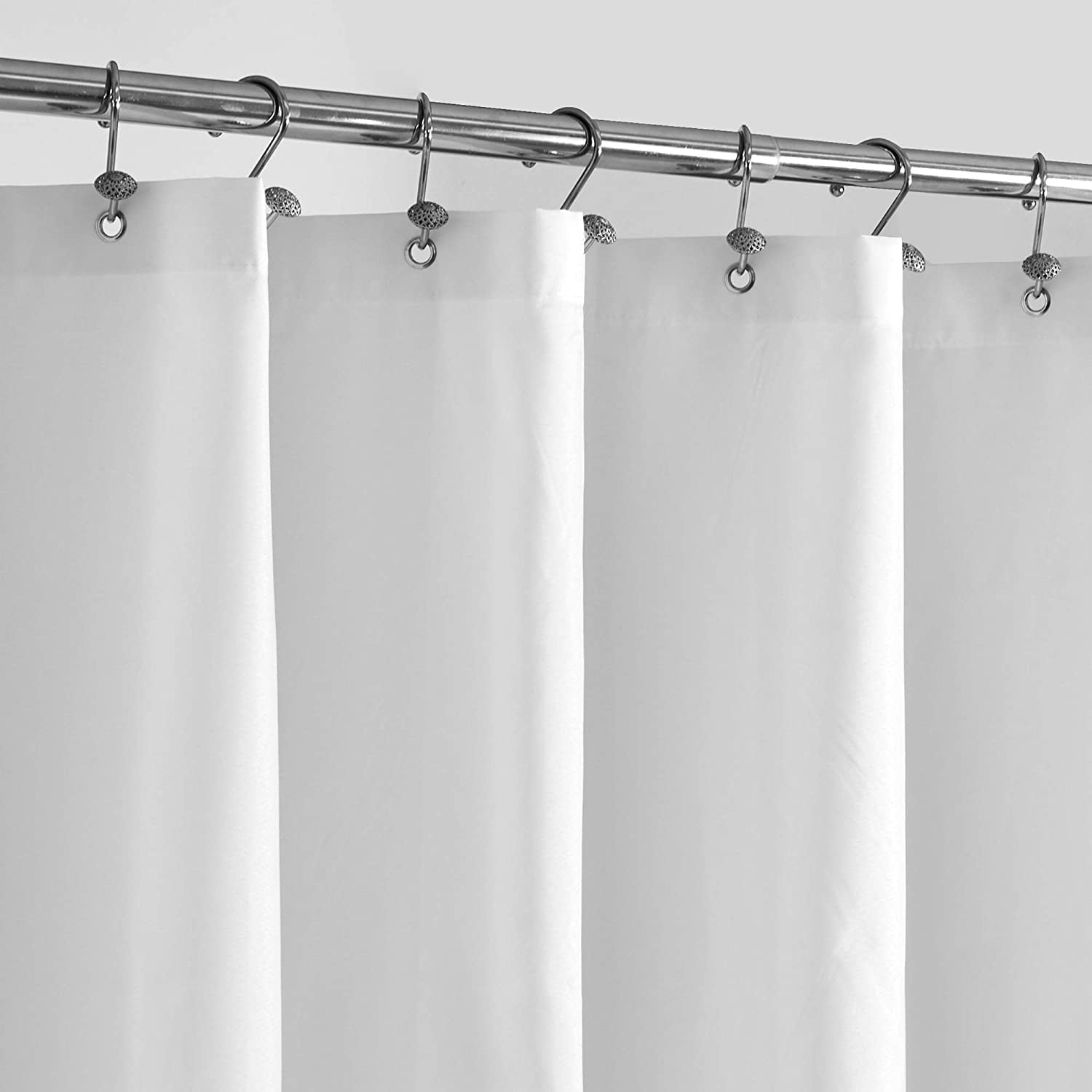 Walmart White Shower Curtain Liner, Mold & Mildew Resistant, Weighted