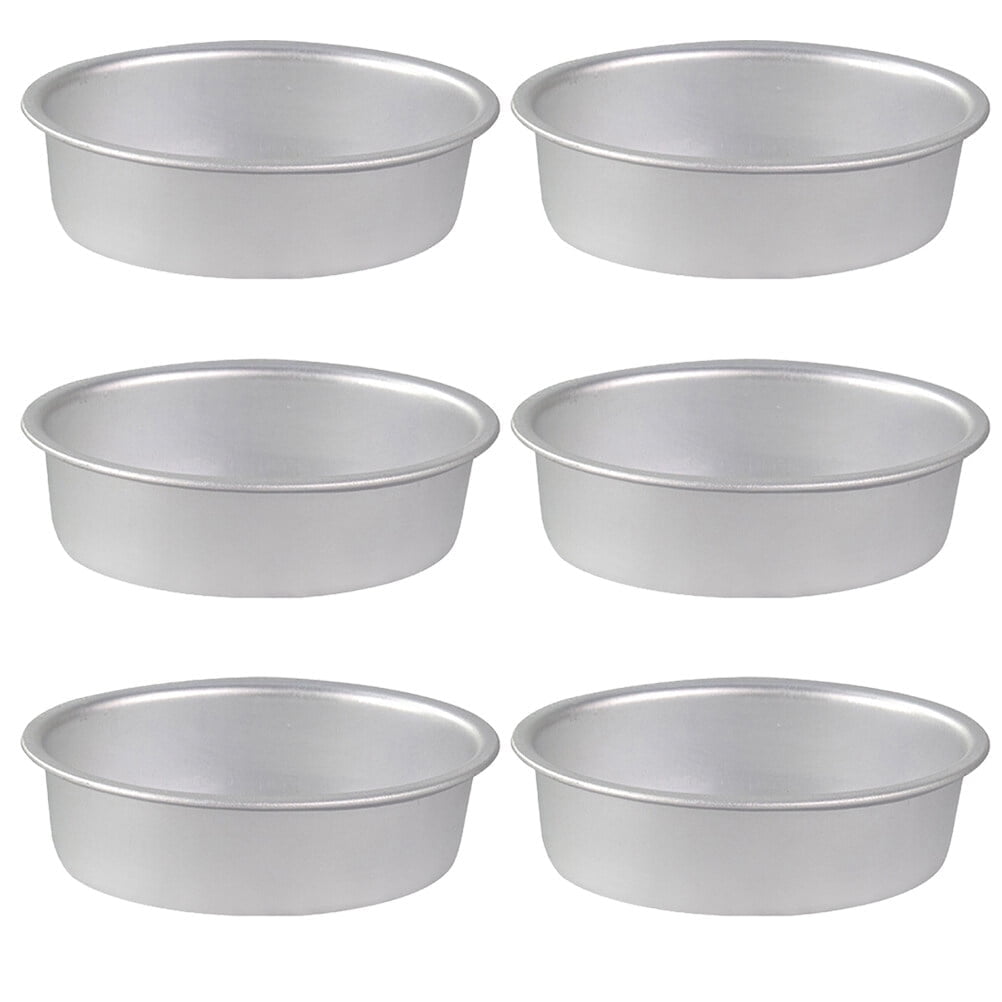Mold Oval Cake Pans Aluminum Alloy Leche Flan Molder Non Stick Baking Metal Round 6 Pcs