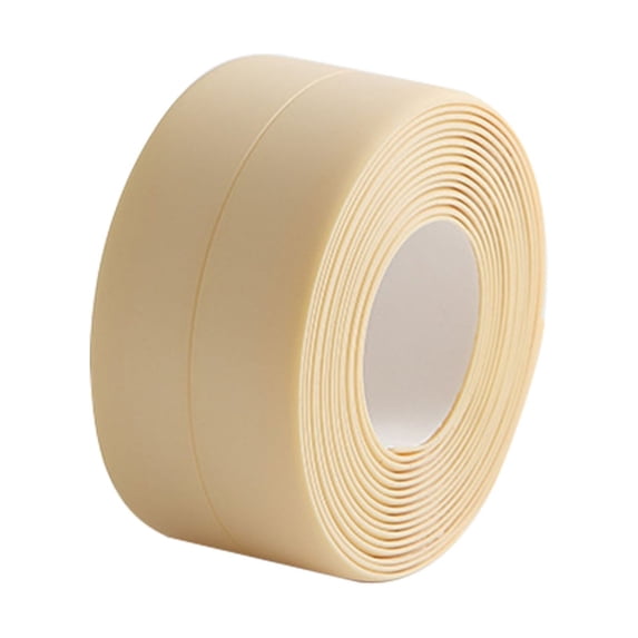 Mold Proof Caulk Tape, Self Adhesive Waterproof Sealant Strip for Bathtub Shower Kitchen Sink, PVC Bathroom Wall Corner Seal and Kitchen Sink Gap Cover3.8x320cm