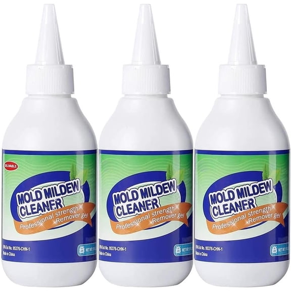 Mold Remover Gel - Effective Mold Cleaner for Household Shower, Kitchen Sinks, Walls, Tiles, Grout, Bathrooms, Washing Machine and Refrigerator Strips - 15 Fl.Oz