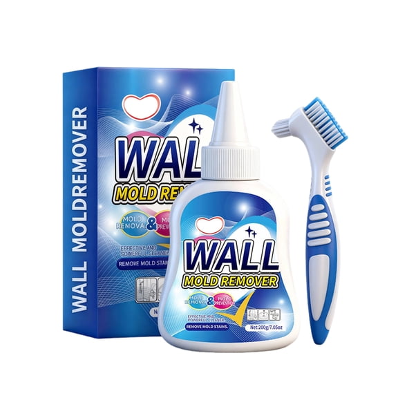 Mold Remover Gel - Long-Lasting Mildew Cleaner for Walls, Kitchen Seals, Washing Machine & Fridge Gaskets