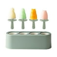 Mold Set 4 Pieces Homemade Silicone Maker Kid Easy Release Ice Cream ...