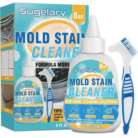 Mold Stain Cleaner Gel, for Front Loader Seal, Household Remover Gel for Bathroom Grout, Sink, Shower, Caulk, Front Load Washer Cleaning Solution-8 fl oz