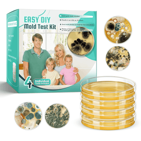 Nurforta Mold Test Kit for Home Detection: 4 Simple DIY Science Kits for Fastly Testing Home Surfaces & Air Quality Detector & HVAC Monitor Includes Detailed Identification Guide