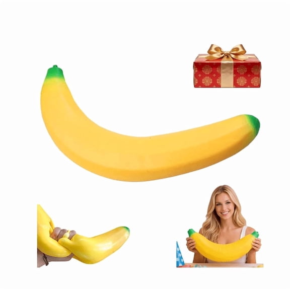 Moldable Banana Slow Rise Squishy Portable Stress Calming Fidget Plaything