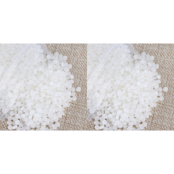 Moldable DIY Thermoplastic Pellets | Aetherz Polycaprolactone Polymorph Plastic for Home DIY, Crystal Soil Thermoplastic for Handmade Crafts, 3D Modeling - 100g - White