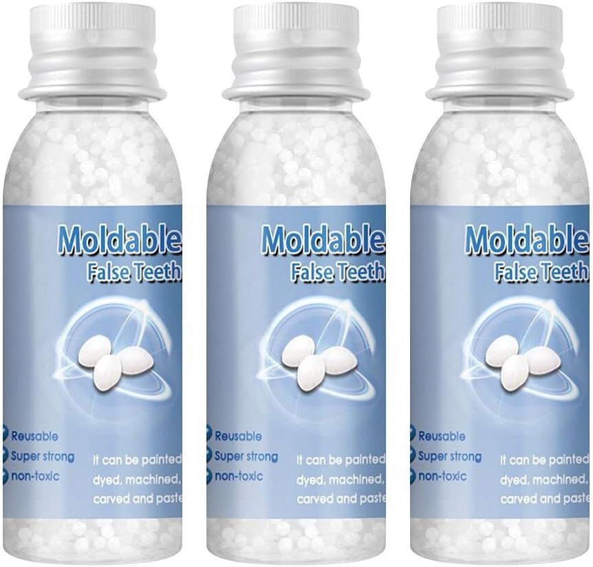 Moldable False Teeth, Tooth Repair Granules, Tooth Beads, Temporary ...