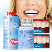 Moldable False Teeth, Tooth Repair Granules, Tooth Beads, Temporary Filling for Rooth, Broken Tooth Repair Kit, Thermal Fitting Beads for Snap on Instant and Confident Smile（2PCS）