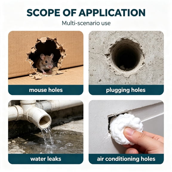 Moldable Gap Filler Seal Putty, Waterproof Wall Hole Repair Clay, Flexible Mastic Sealant for Air Conditioning Opening & Drain Pipe Gaps, Quick Setting Mending Mud