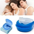 thumbnail image 1 of Moldable Mouth Guard for Sleep Set of 2,Portable Adjustable Mouthguards for Grinding of Teeth Night Sleeping Snore Relief Bruxism Mouthpiece,with Blue Case, 1 of 8