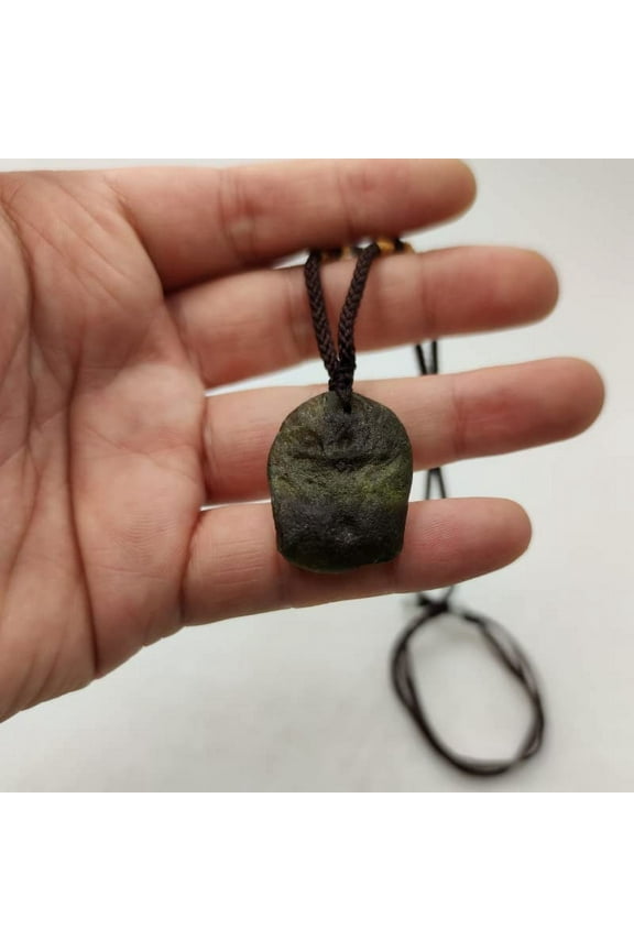 Moldavite Crystal,Raw Czech Meteorite Stone Pendant  Pendant,Rough Gemstone Necklace