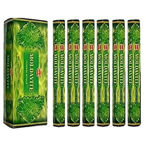 Moldavite Incense Sticks, 20 Sticks/Tube, 6 Tubes/Box