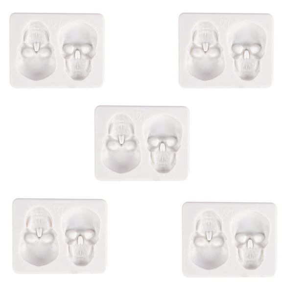 Molde de calavera de Halloween para decoración de tartas, molde de fondant líquido