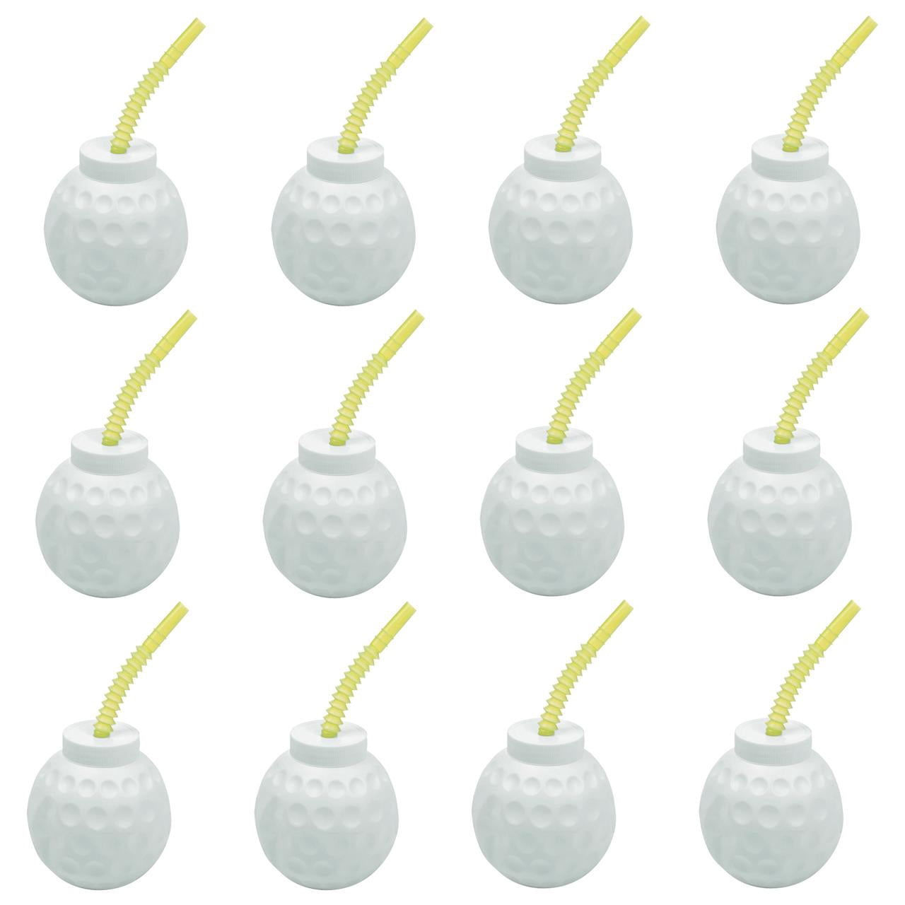Golf R Cups Plastic Molded Golf Cups - Party Supplies - 14 oz, 12 Pieces with Lids ...