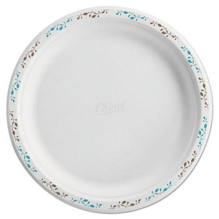 Chinet Paper Dinnerware, Plate, 10 1/2 Dia, White, 500/Carton