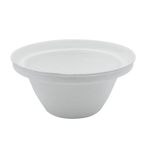BioGreenChoice BioGreenChoice Molded Fiber Lids for 16 oz Cold Cups | White | Case of 1000 | Compostable Coffee Cup Lids Made from Sugarcane & Bamboo Fiber | Fits BioGreenChoice 16 oz Cold Drink Cups