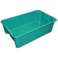 thumbnail image 1 of Molded Fiberglass Nest and Stack Tote 780308-5170 - 19-3/4" x 12-1/2" x 6" Green, Lot of 10, 1 of 2