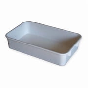 Stack & Nest Storage Container, 0.4 gal, 9-3/4 in L x 6-1/8 in W x 2-1/8 in H, White