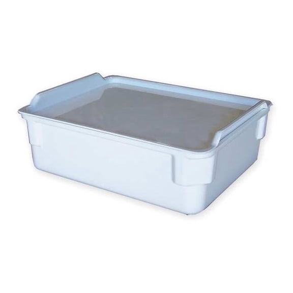 Mfg Tray NestingTote,11.375inL,9.25inW,White 9401085269