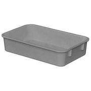 Molded Fiberglass Toteline Nesting Tote 9221085136 - 9-3/4"L x 6-1/8"W x 2-1/8"H, Gray, Lot of 36