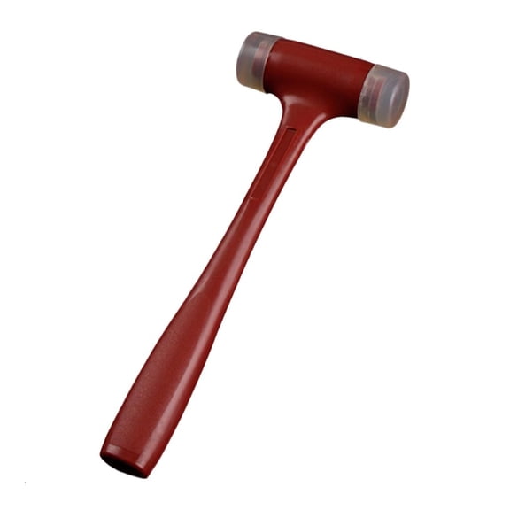 Molded Handle Rubber Hammer Soft Face 27.7cm Light Fixing Aid with Double Sided Head for Home Alignment Leatherworking W