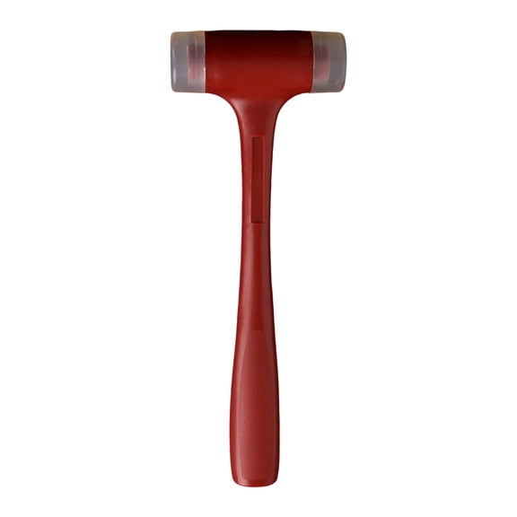 Rubber Hammer with Soft Double Faces 335g Compact Tapping Tool for Leatherwork Light Installation Tasks Molded Grip 27.7cm Workshop Helper