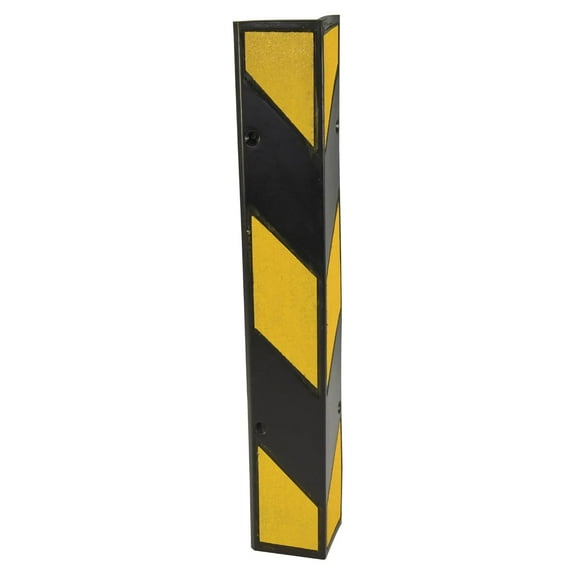 Molded Rubber Corner Protector 6 In. x 6 In. x 39 In. Black/Yellow