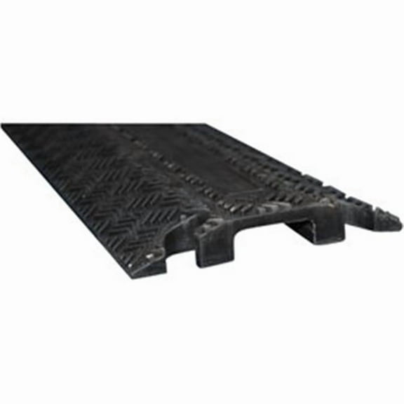 Molded Rubber Hose & Cable Ramp & Protector, Black